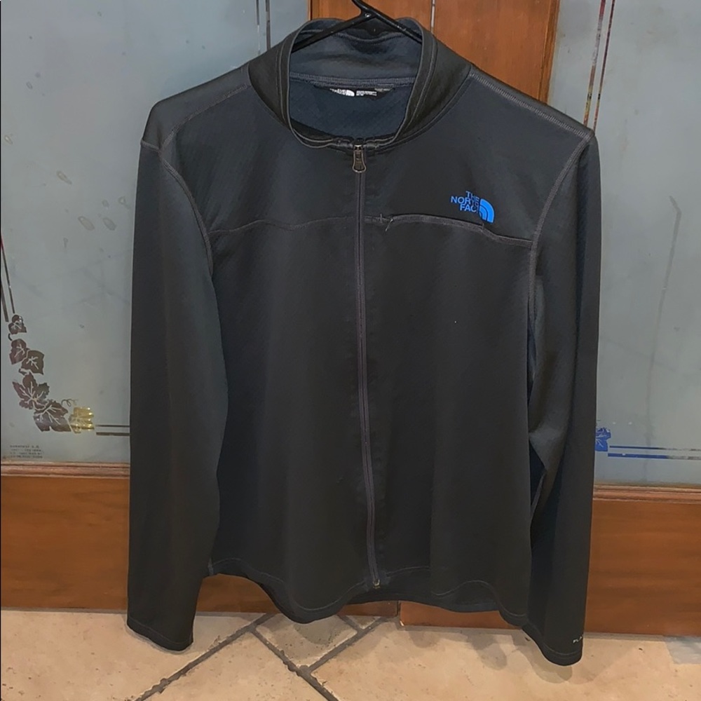 North face jacket zip up